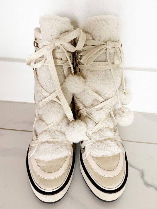 Nicholas Kirkwood Fleece Lined Kira Moon Boots Sz 8 w/ Box - Picture 7 of 11